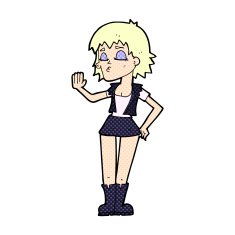 comic cartoon cool girl N9