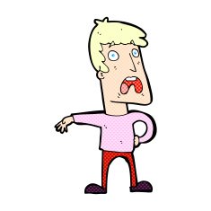 comic cartoon complaining man N2