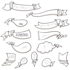 Set of the ribbons