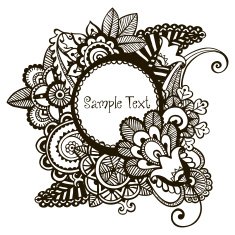 Hand drawn vector frame N2