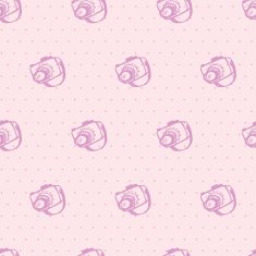 Old vintage camera Seamless Background Vector illustration