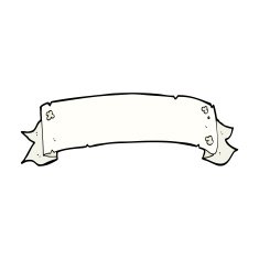 heraldry scroll banner cartoon N8