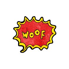 cartoon comic book dog bark