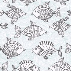 Abstract retro doodle pattern N2