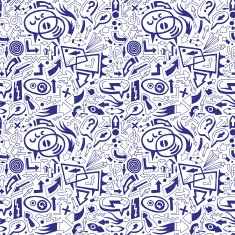 speech bubbles and arrows - seamless vector pattern