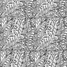 abstract ink designs doodle seamless N2