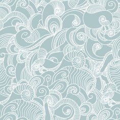 Seamless wave hand drawn pattern Abstract background N3