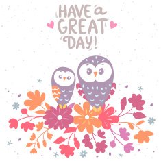 Owls and flowers N2