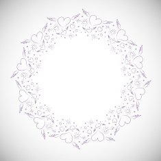Heart border frame N2