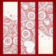 Holiday doodle background Set of cards