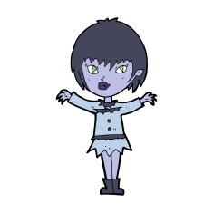 Cartoon Vampire Girl N170