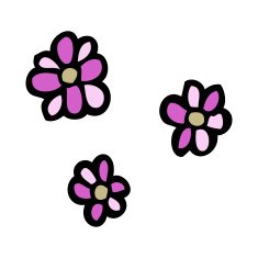 Cartoon Flowers N66