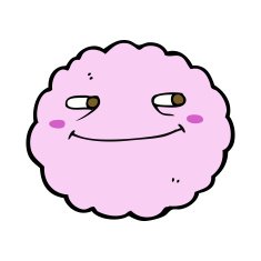 cartoon happy cloud N10