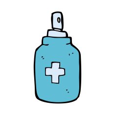 cartoon antiseptic spray N7