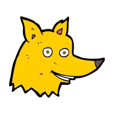 Cartoon Fox Head N21