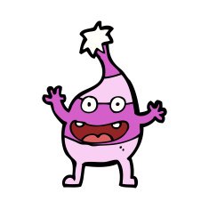 cartoon funny creature N19
