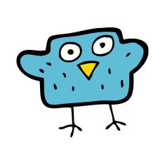 Cartoon Bird N282