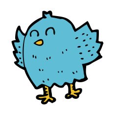 Cartoon Bird N284