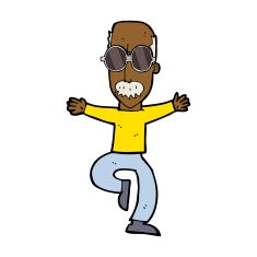 cartoon old man wearing big glasses N7