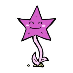cartoon star flower N7