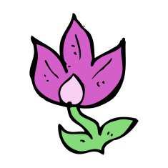 cartoon flower N333