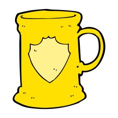 cartoon old tankard N7