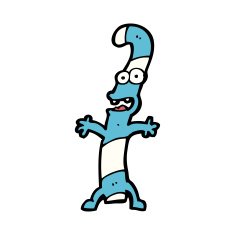 cartoon candy cane N17