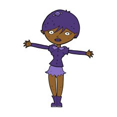 Cartoon Vampire Girl N172