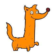 cartoon happy dog N55