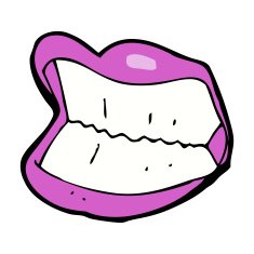 cartoon grinning mouth N9