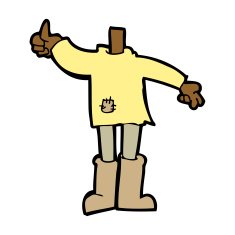 cartoon body (mix and match cartoons or add photo faces) N22