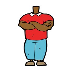 cartoon body (mix and match cartoons or add photo faces) N23