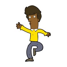 cartoon rushing man N6