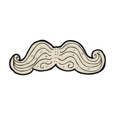 Cartoon Mustache N28