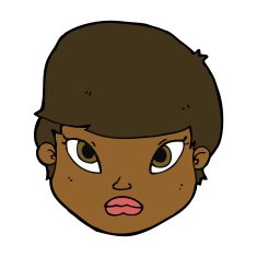 cartoon serious face N8