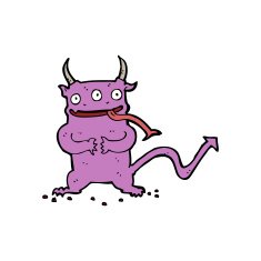 cartoon little demon N21