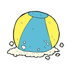 Cartoon Beach Ball N12