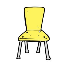cartoon old school chair N7