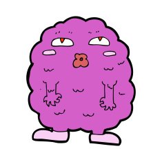 funny cartoon monster N30