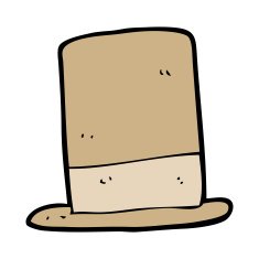 cartoon old hat N10