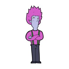 cartoon vampire man N82