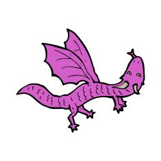 cartoon little dragon N9