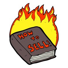 cartoon how to sell book N6
