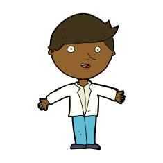 cartoon man in casual jacket N7