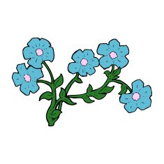 Cartoon Flowers N69