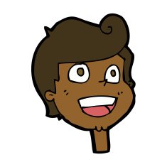 Cartoon Happy Face N40
