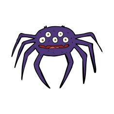 cartoon halloween spider N5