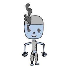 Cartoon Robot N221