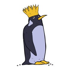 Cartoon Emperor Penguin N10