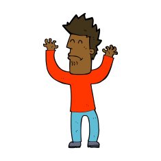 cartoon stressed man N56